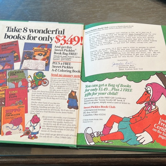Sweet Pickles 80s Children’s books “Goose Goofs Off” “Wait! Wait! Wait!” Vintage - Picture 3 of 6